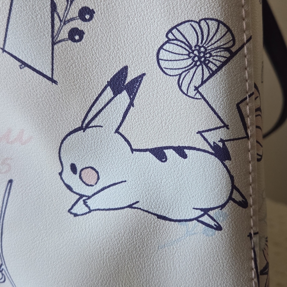 Pokemon Hot Topic Pikachu Floral Canvas Tote - Picture 5 of 11